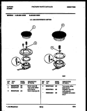 BURNER PARTS Diagram and Parts List for 30-3851-00-02  Tappan Range