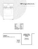 COVER Diagram and Parts List for CFGF337GSF  Frigidaire Range