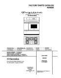 COVER Diagram and Parts List for PLCF489CCA  Frigidaire Range