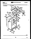 CABINET PARTS Diagram and Parts List for RT19F3WT3D  Gibson Refrigerator