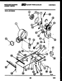 MOTOR, BLOWER AND INSTALLATION PART Diagram and Parts List for SM115MXW2  Frigidaire Washer