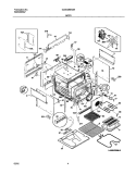 BODY Diagram and Parts List for GLED388ASB  Frigidaire Range