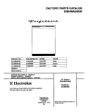 COVER Diagram and Parts List for GLDB958AQ0  Frigidaire Dishwasher