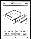DRAWER PARTS Diagram and Parts List for CEC3M5WSAC  Gibson Range