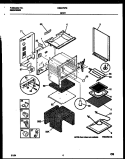 BODY PARTS Diagram and Parts List for CE307SP2W1  Frigidaire Range