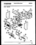 CABINET AND COMPONENT PARTS Diagram and Parts List for LE600AXW2  Frigidaire Washer Dryer Combo