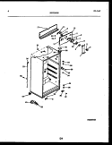 CABINET PARTS Diagram and Parts List for FPDA18TPW1  Frigidaire Refrigerator