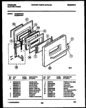 DOOR PARTS Diagram and Parts List for FES300WAW1  Frigidaire Range