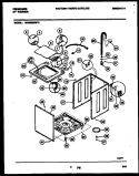 CABINET PARTS Diagram and Parts List for WA6620RW2  Frigidaire Washer