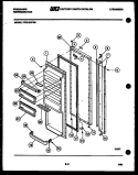 REFRIGERATOR DOOR PARTS Diagram and Parts List for FPCI19VFH0  Frigidaire Refrigerator