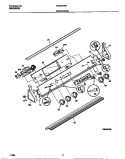 BACKGUARD Diagram and Parts List for FED300WCDG  Frigidaire Range
