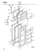 DOOR Diagram and Parts List for F44R21NGB2  Frigidaire Refrigerator