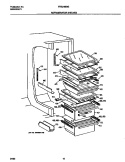 REFRIGERATOR SHELVES Diagram and Parts List for FRS24BGGB8  Frigidaire Refrigerator