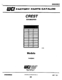 COVER Diagram and Parts List for 14-025A1  Frigidaire Dehumidifier