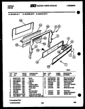 BACKGUARD Diagram and Parts List for 30-2138-66-02  Tappan Range