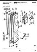 FREEZER DOOR PARTS Diagram and Parts List for RS220MCV0  Frigidaire Refrigerator