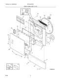 FRONT PANEL / LINT FILTER Diagram and Parts List for BEQ1442CES0  Crosley Dryer