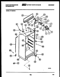 CABINET PARTS Diagram and Parts List for RT193MCD1  Frigidaire Refrigerator