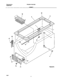 CABINET Diagram and Parts List for FFC09C7AW0  Frigidaire Freezer