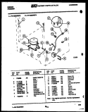 COMPRESSOR AND ELECTRICAL PARTS Diagram and Parts List for FV13M2WSFG  Gibson Freezer