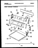 CONSOLE AND CONTROL PARTS Diagram and Parts List for FDE546RBS0  Frigidaire Dryer