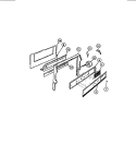 BACKGUARD Diagram and Parts List for CGC4M6DXE  Gibson Range
