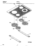 TOP / DRAWER Diagram and Parts List for FED387CCSC  Frigidaire Wall Oven
