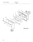 DOOR Diagram and Parts List for WWEF3002KWF  Westinghouse Range