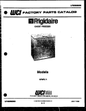 COVER Diagram and Parts List for CF5FL1  Frigidaire Freezer