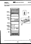 SHELVES AND SUPPORTS Diagram and Parts List for FCDF135E2  Frigidaire Refrigerator
