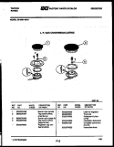 BURNER PARTS Diagram and Parts List for 30-3991-00-01  Tappan Range