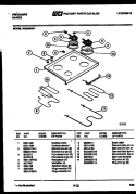 COOKTOP AND BROILER PARTS Diagram and Parts List for REG46NL1  Frigidaire Range