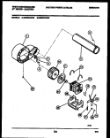 BLOWER AND DRIVE PARTS Diagram and Parts List for DE400ADW2  Frigidaire Dryer