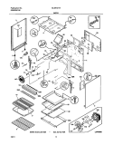 BODY Diagram and Parts List for GLGF377AQC  Frigidaire Range
