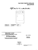COVER Diagram and Parts List for FDGS69RHW0  Frigidaire Dryer