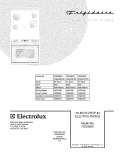 COVER Diagram and Parts List for FED365ESA  Frigidaire Range