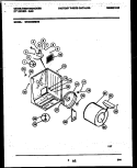CABINET AND COMPONENT PARTS Diagram and Parts List for WDG546RBW0  Frigidaire Dryer