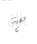 WINDOW MOUNTING PARTS Diagram and Parts List for SH205C1QA  Kelvinator Air Conditioner