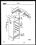 CABINET PARTS Diagram and Parts List for RT19F8DX3D  Gibson Refrigerator