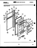 DOOR PARTS Diagram and Parts List for FPCE19TFH0  Frigidaire Refrigerator