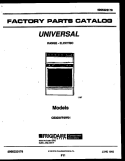 COVER Diagram and Parts List for CE303VP2W01-23  Tappan Range