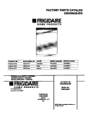 COVER Diagram and Parts List for FDB737GFT1  Frigidaire Dishwasher