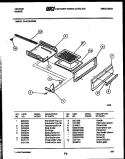 BROILER DRAWER PARTS Diagram and Parts List for 30-2139-00-06  Tappan Range