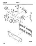 BACKGUARD Diagram and Parts List for NGSE3CSASB  Frigidaire Range