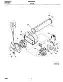 P16M0016 MOTOR, BLOWER Diagram and Parts List for FDG647RFS0  Frigidaire Dryer