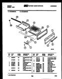 BROILER DRAWER PARTS Diagram and Parts List for CGC2M5WXA  Gibson Range