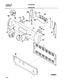 BACKGUARD Diagram and Parts List for FEF362BXAWA  Frigidaire Range