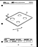 COOKTOP PARTS Diagram and Parts List for KEC457NSAA  Gibson Range