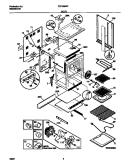 BODY Diagram and Parts List for FEF389WFSA  Frigidaire Range