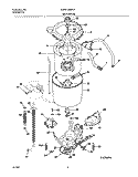 WSHR MTR, HOSE Diagram and Parts List for GLWS1349AS1  Frigidaire Washer